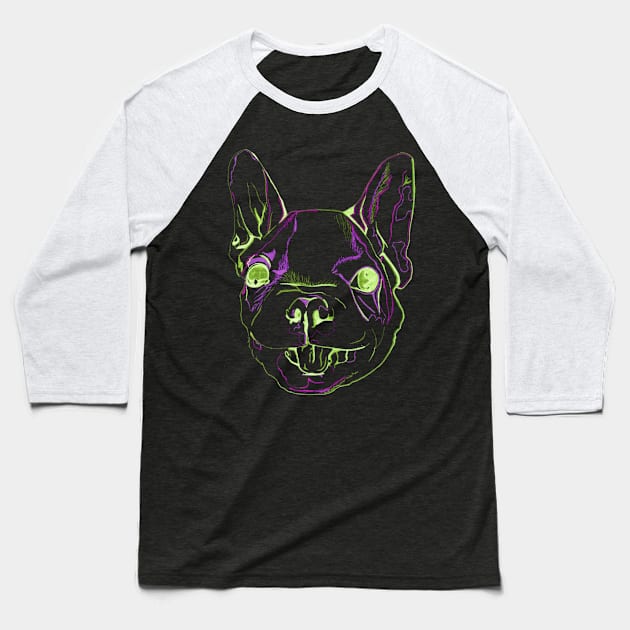 French Bulldog Baseball T-Shirt by RaLiz